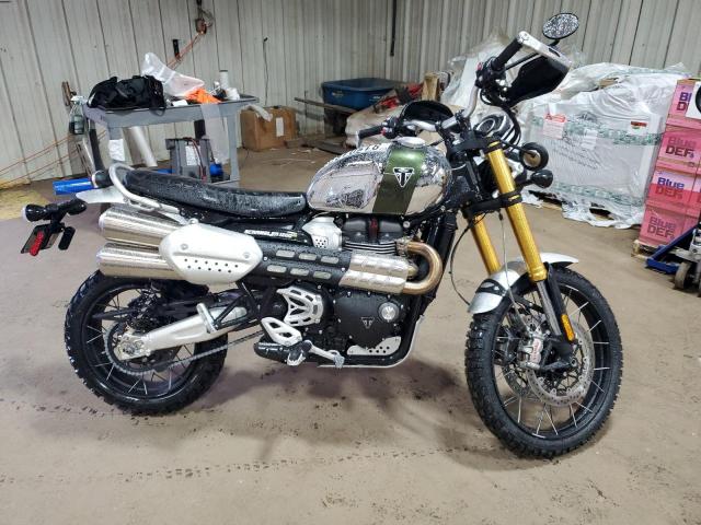  Salvage Triumph Motorcycle Scrambler