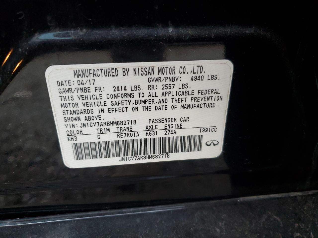 INFINITI Q50 Base Image 10