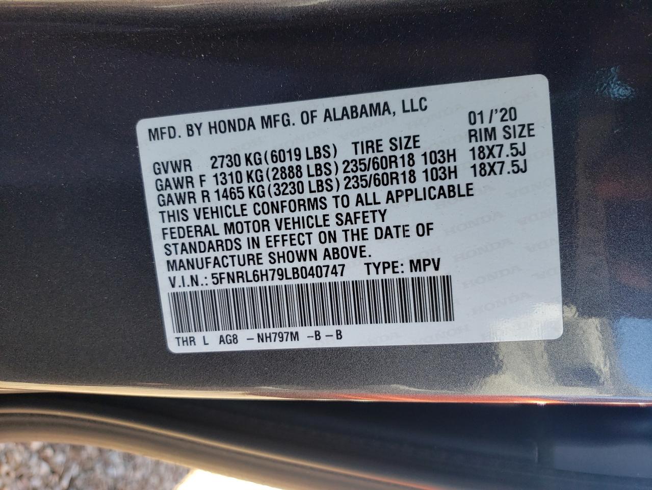 Honda Odyssey Exl Image 3