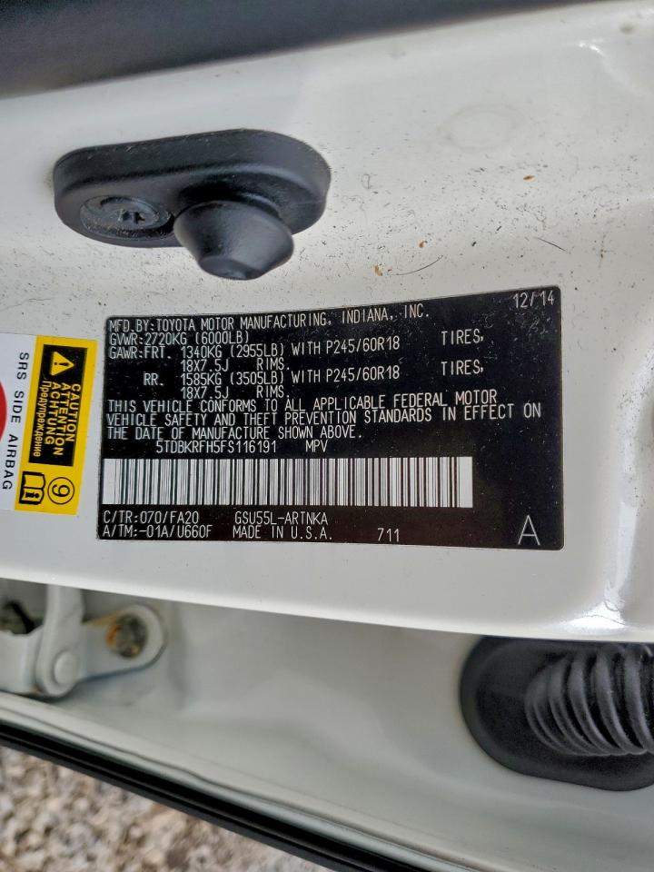 Toyota Highlander Le Image 12