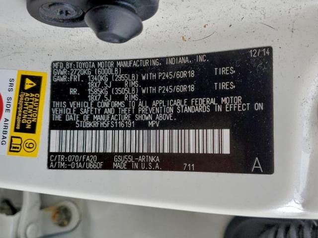 Toyota Highlander Le Image 12