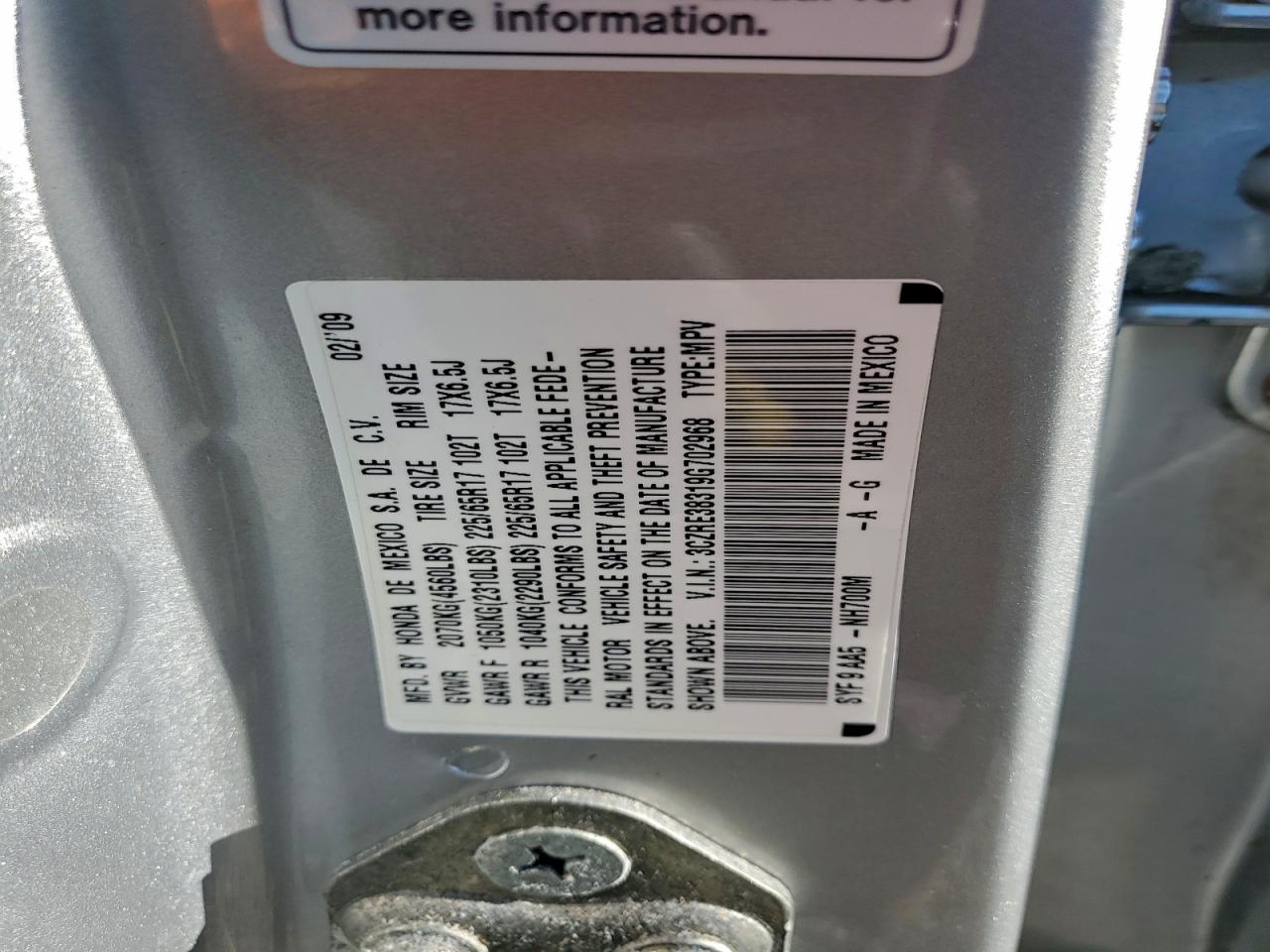 Honda Crv Lx Image 13