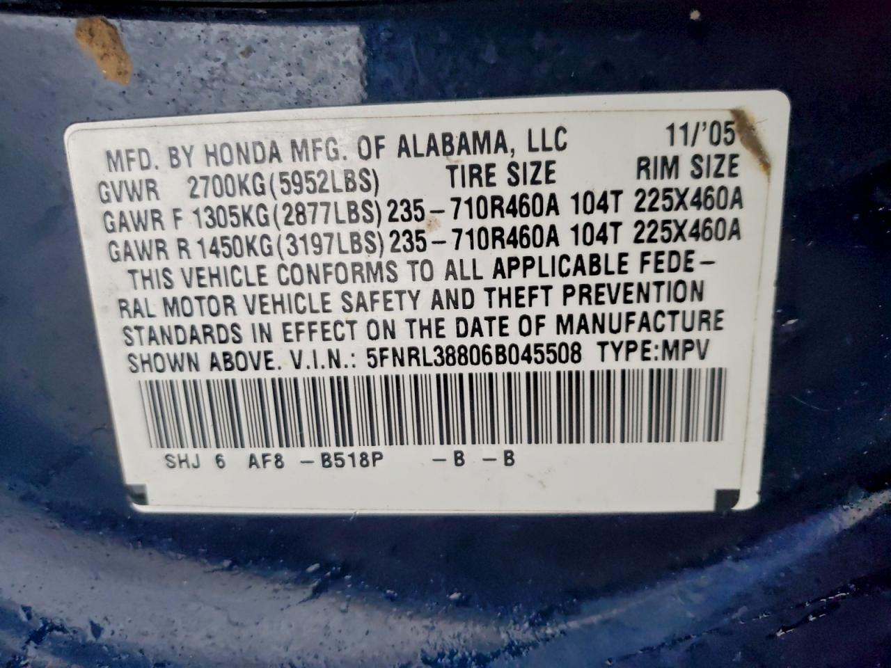 Honda Odyssey Touring Image 8