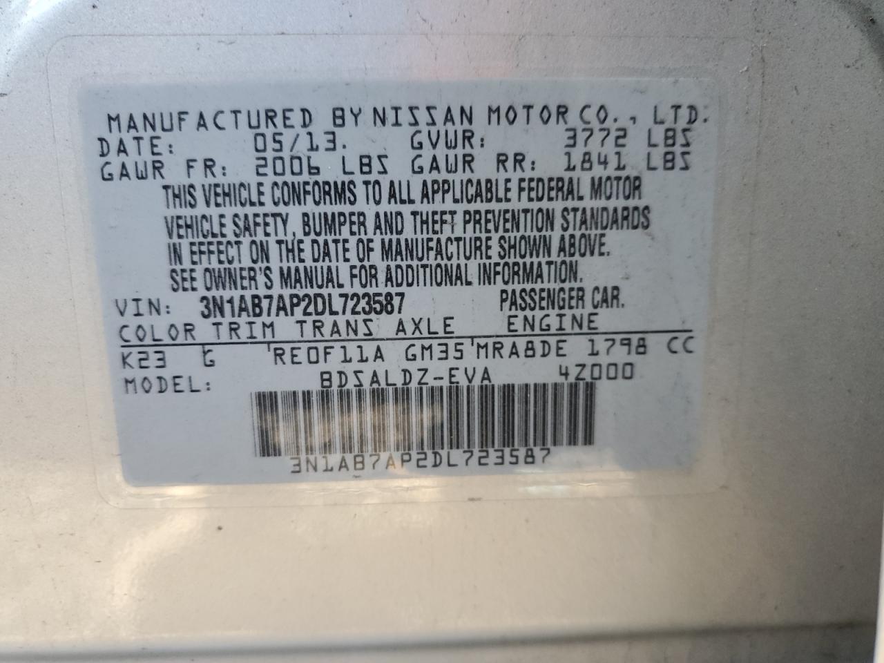 Nissan Sentra S Image 10