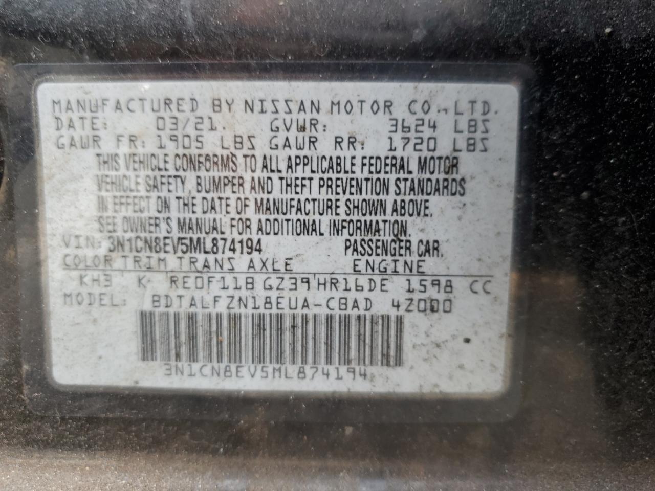 Nissan Versa Sv Image 11