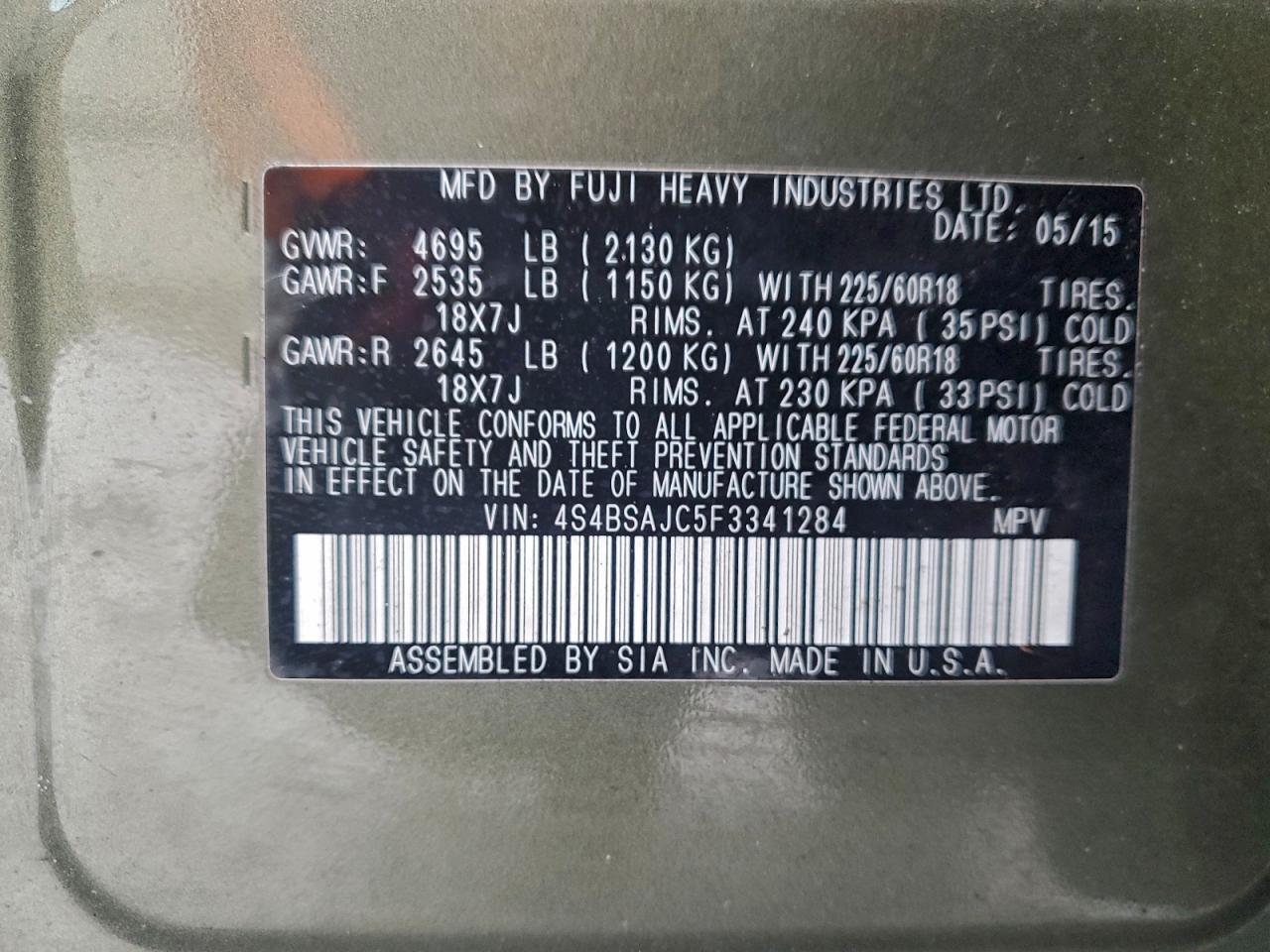 Subaru Outback 2.5i Limited Image 10